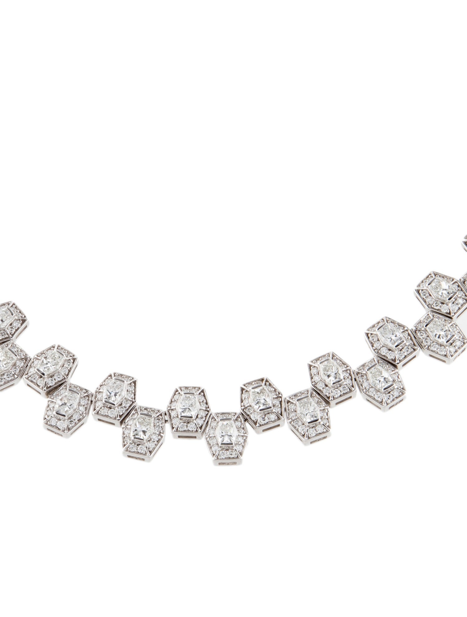 Necklace 18K 17.18ctw Diamond Collar Necklace