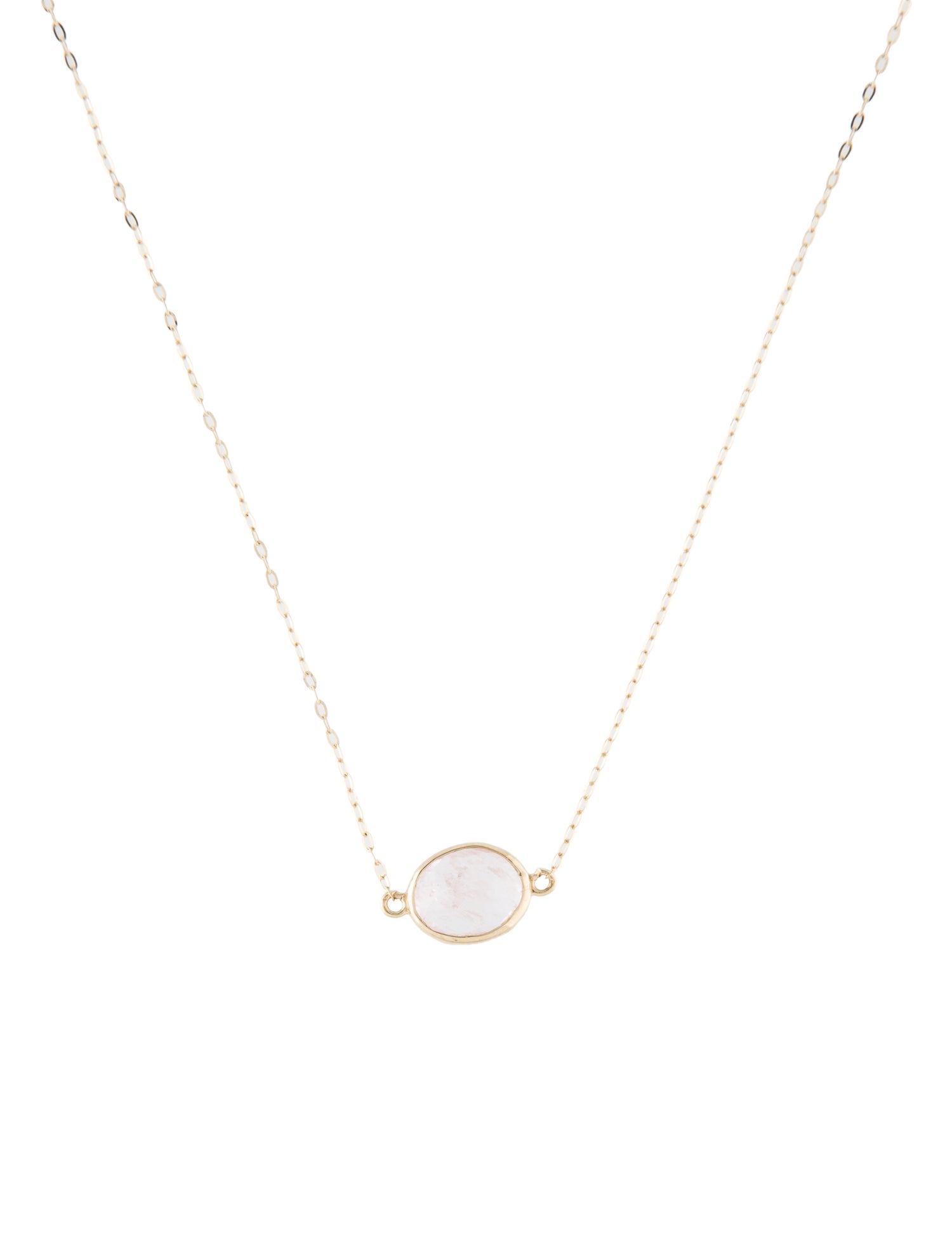 Necklace 14K 1.55ct Morganite Pendant Necklace