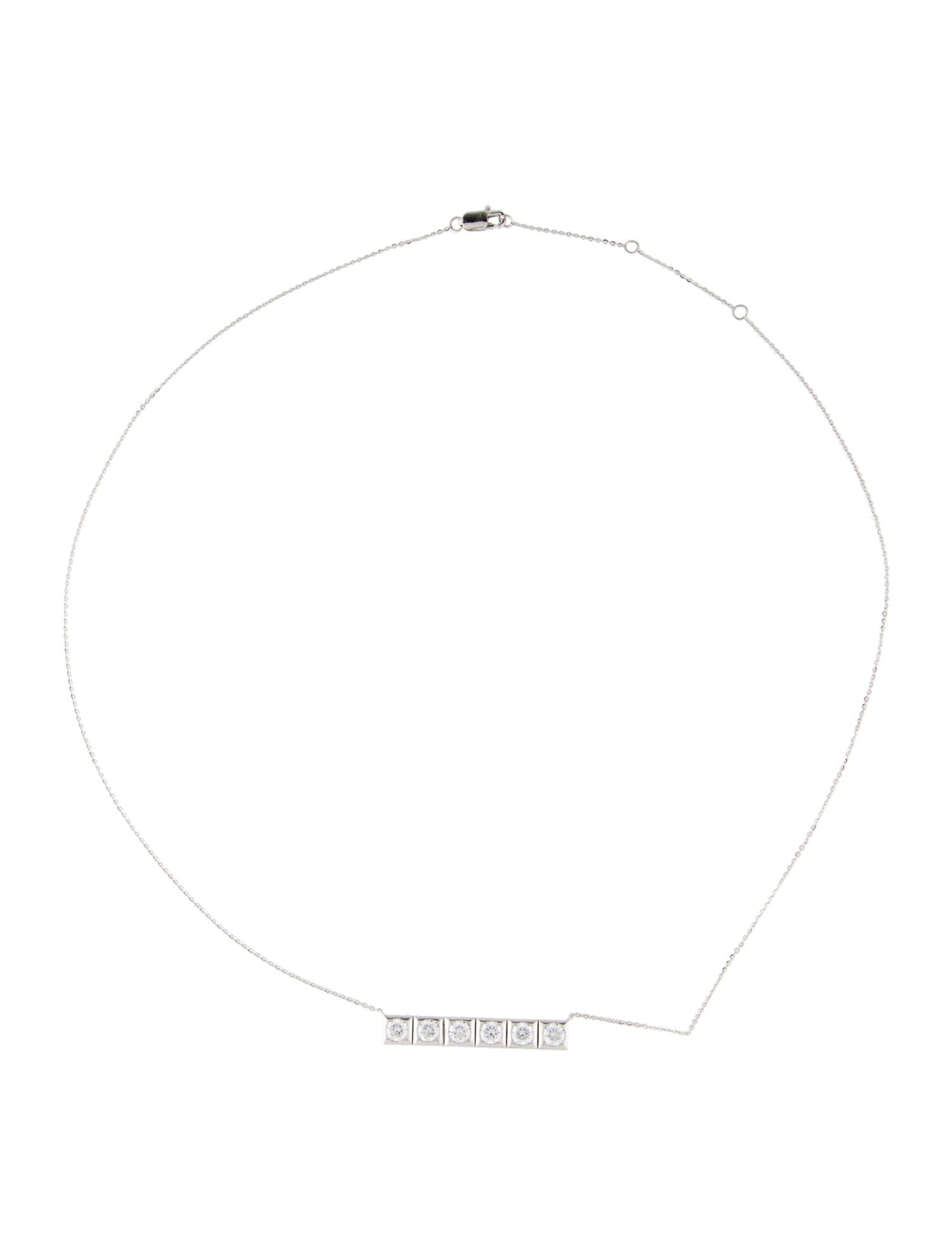 Necklace 14K 1.52ctw Lab-Grown Diamond Bar Necklace