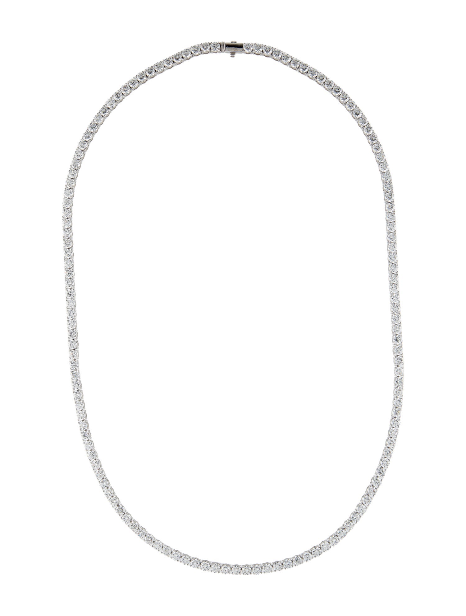 Necklace 14K 28.94ctw Lab-Grown Diamond Tennis Necklace
