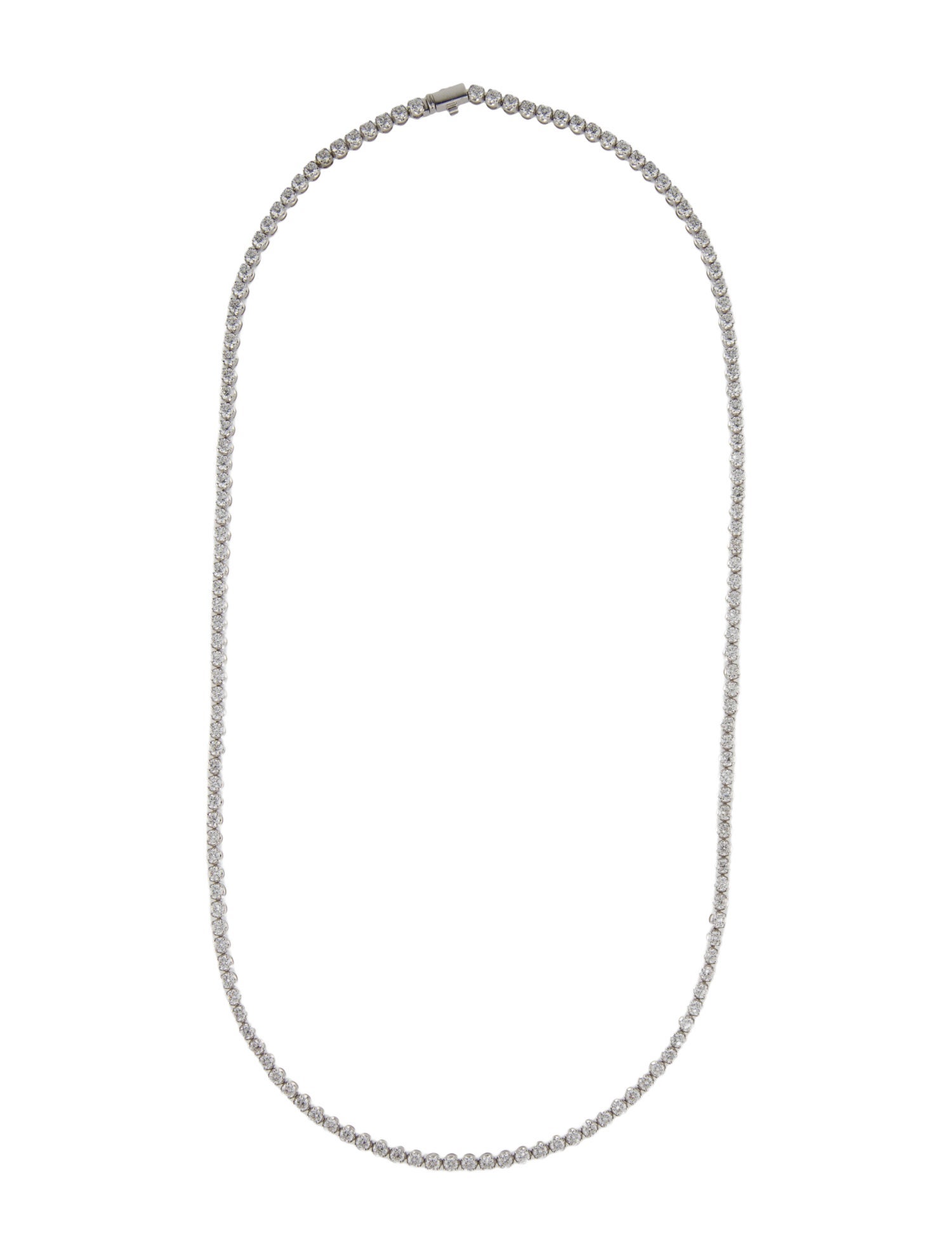 Necklace 14K 13.75ctw Lab-Grown Diamond Tennis Necklace