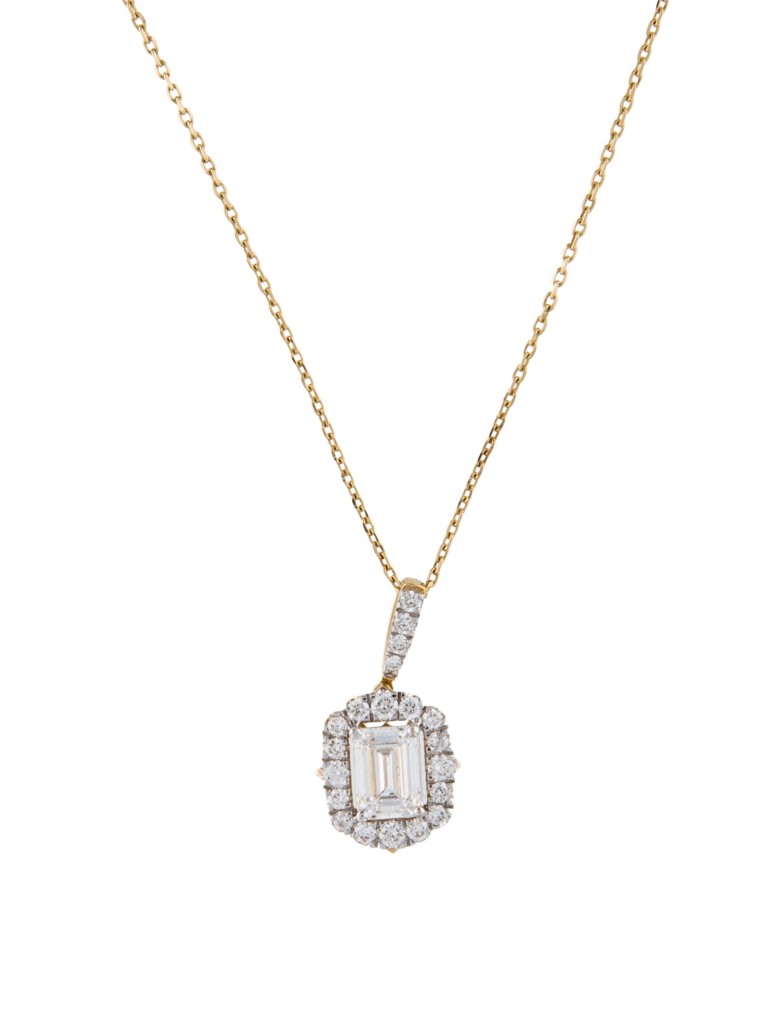 Necklace 14K Lab-Grown Diamond Pendant Necklace