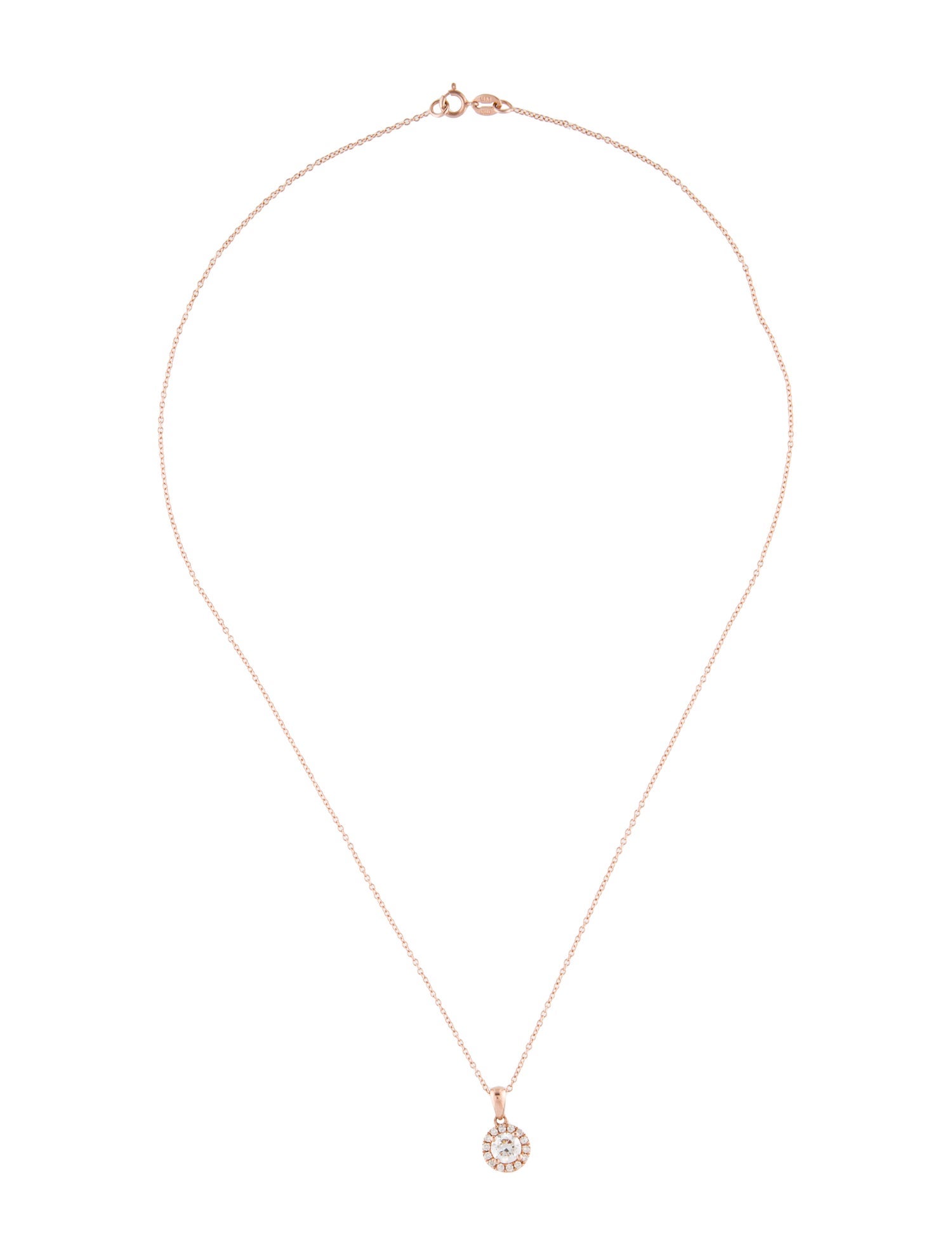 Necklace 14K Diamond Pendant Necklace