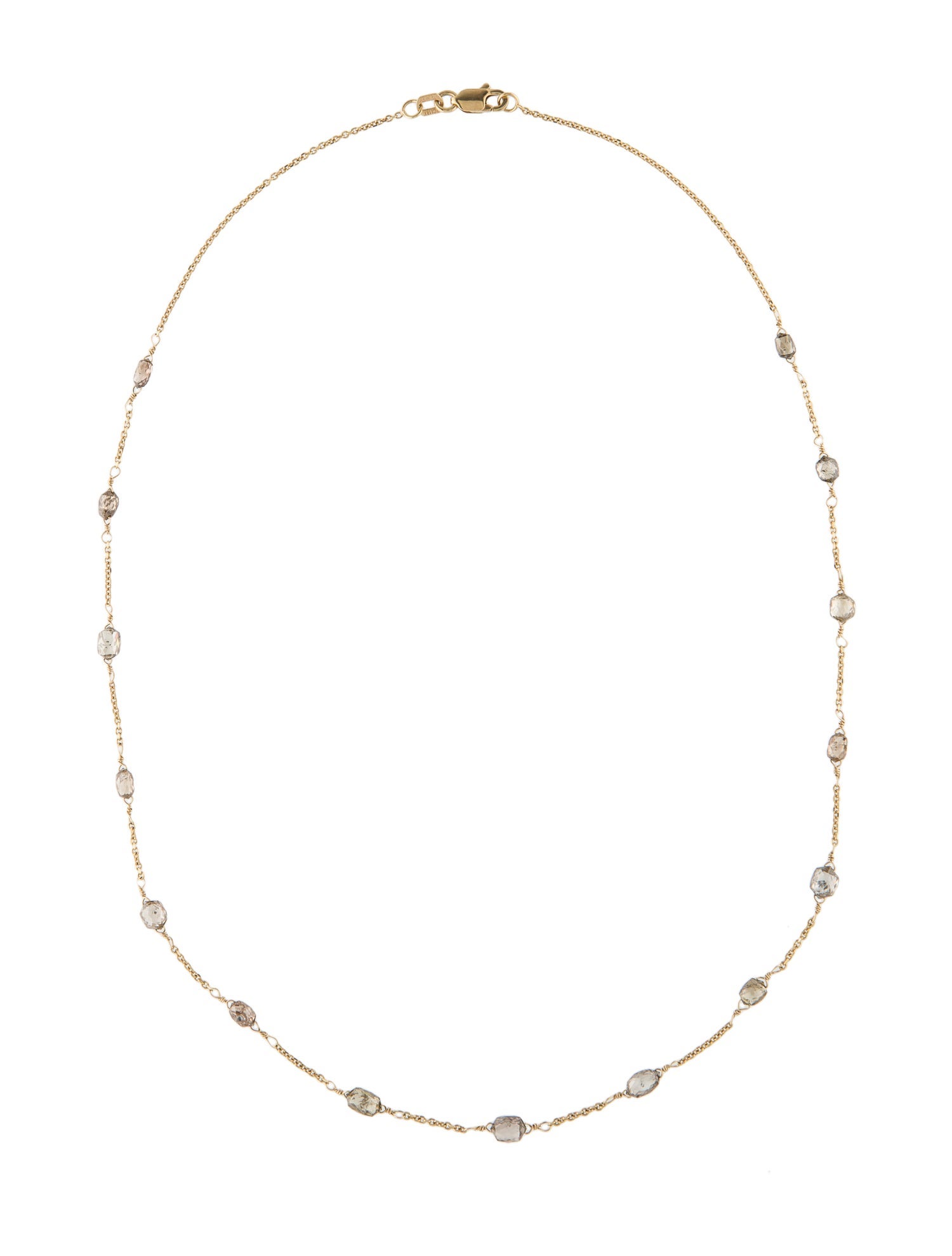 Necklace 18K Diamond Station Necklace