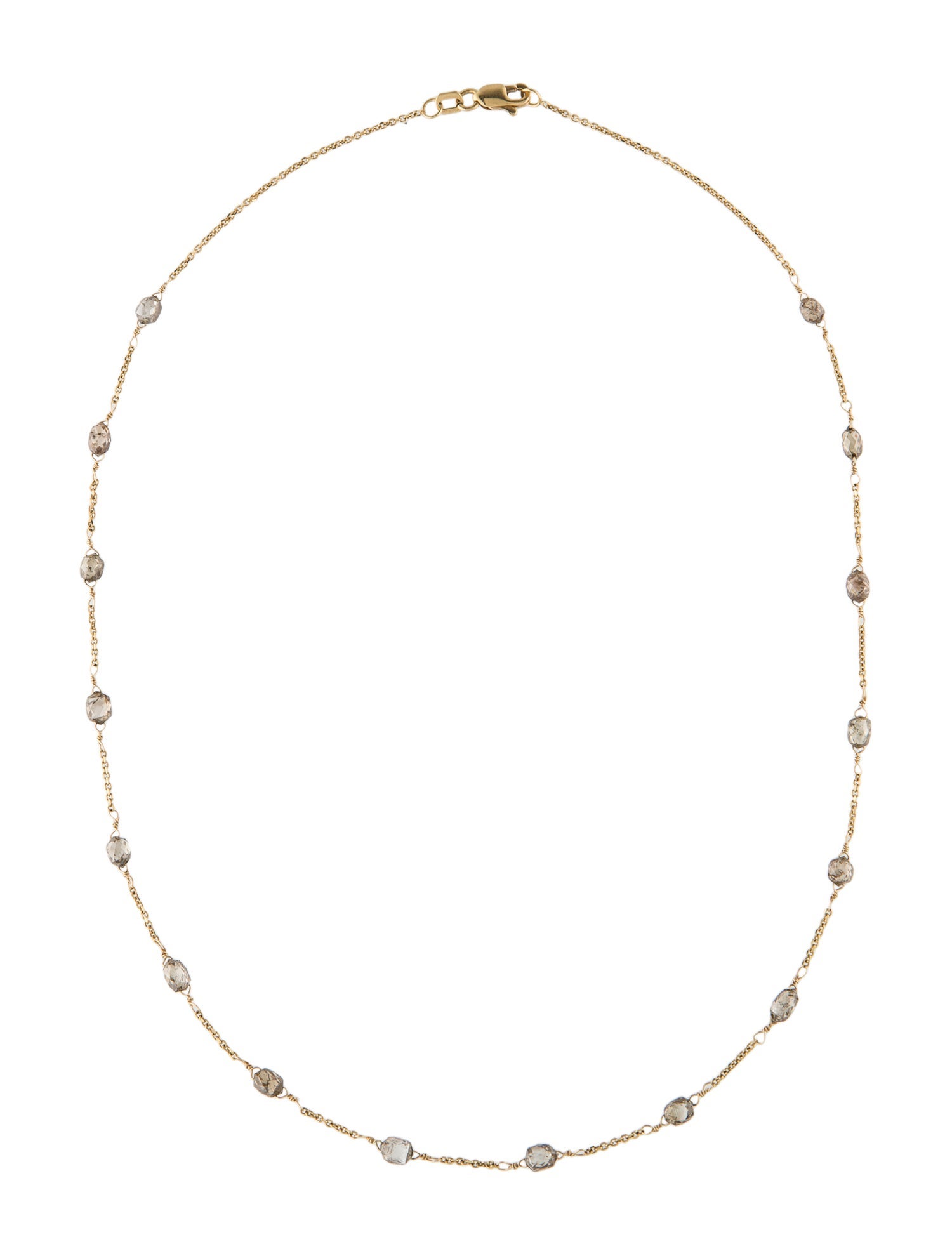 Necklace 18K Diamond Station Necklace