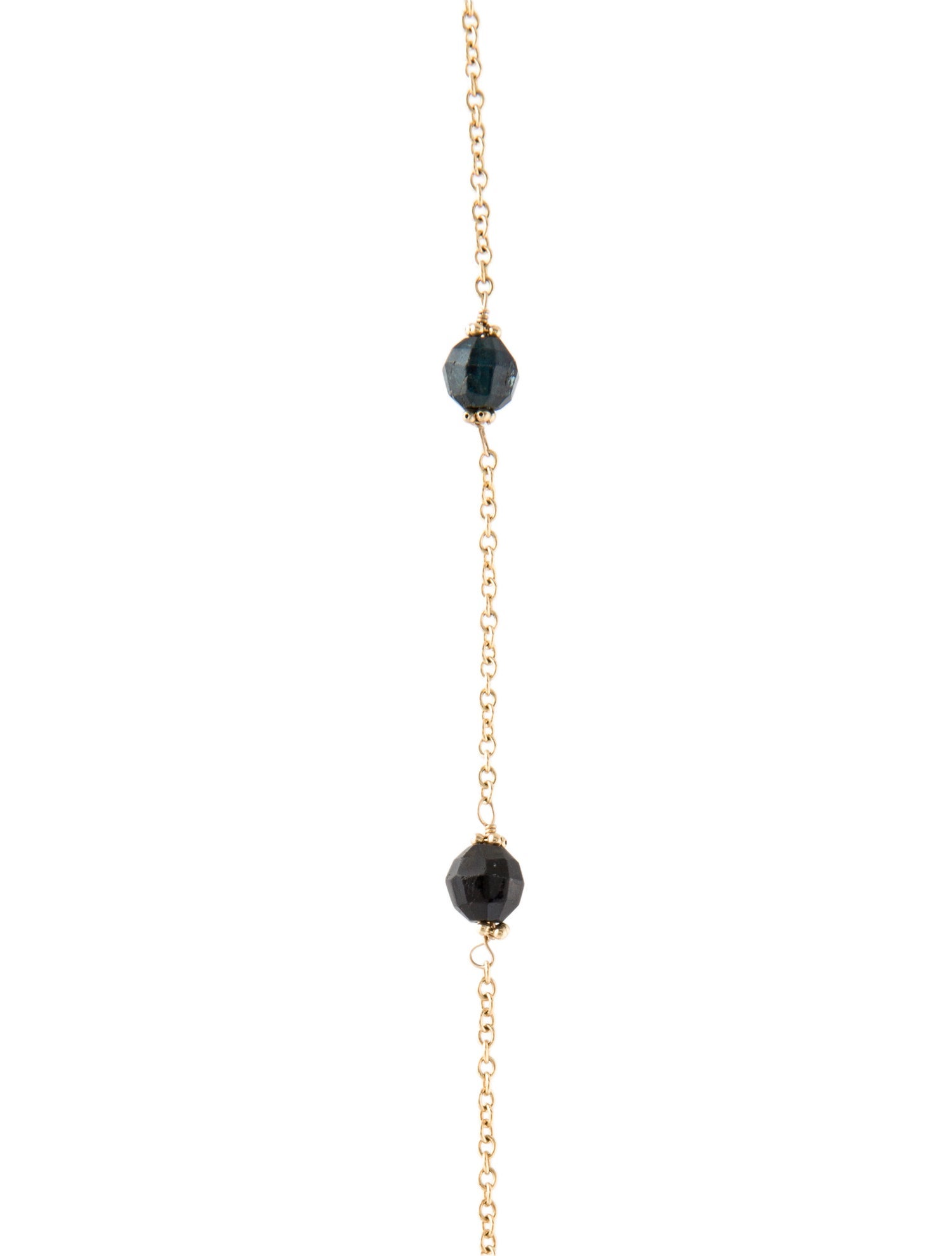 Necklace 14K Tourmaline Station Chain Necklace