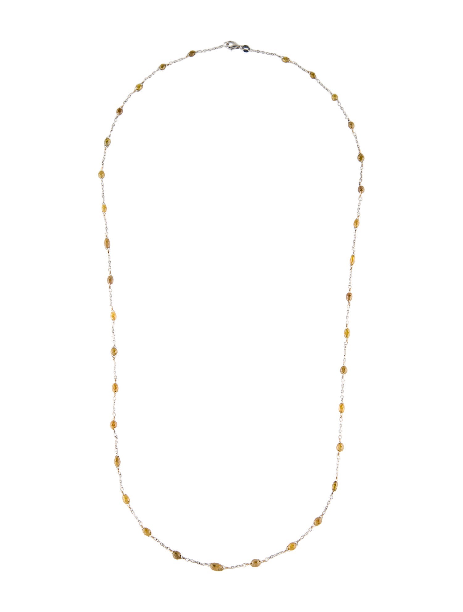 Necklace 18K Diamond Station Necklace