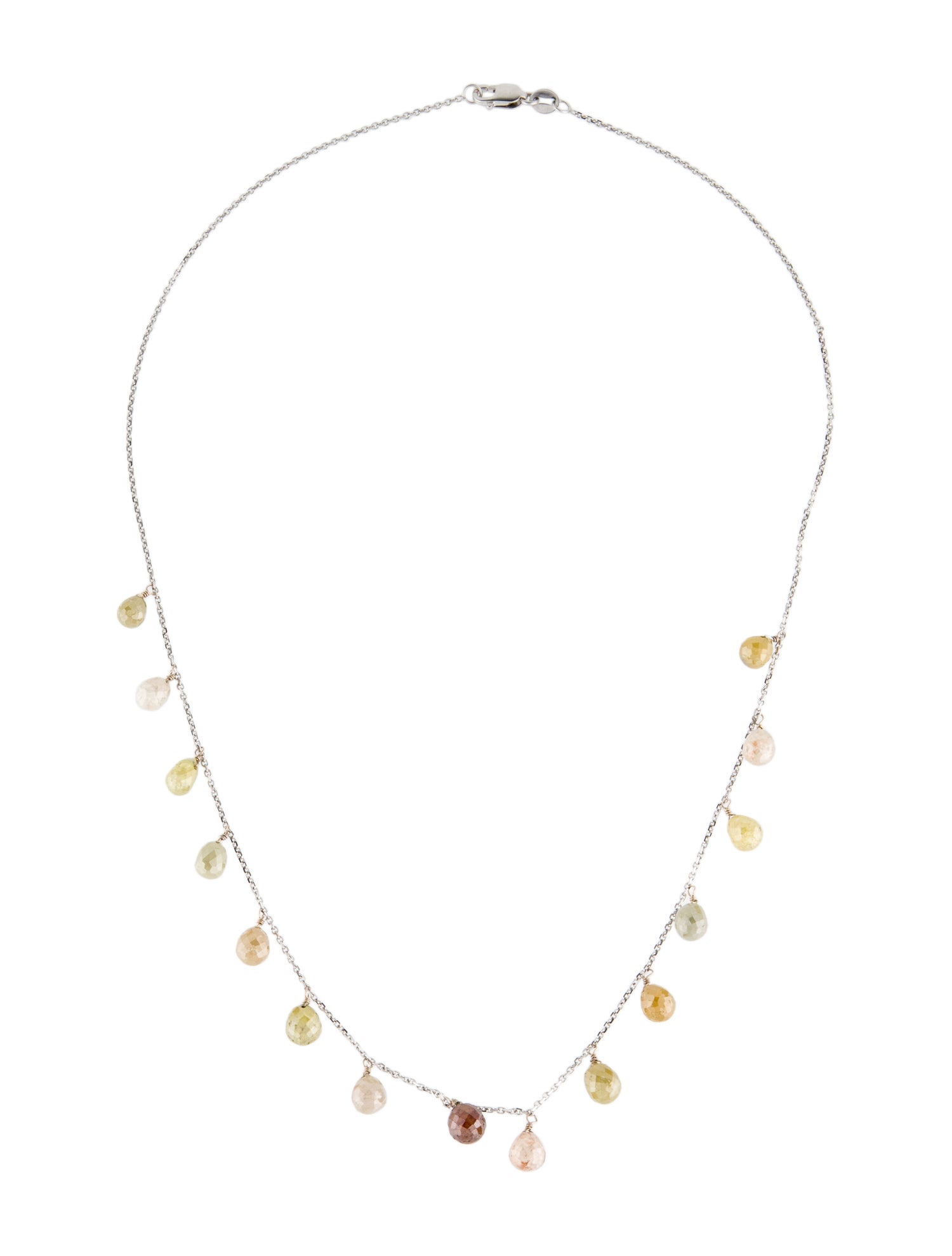 Necklace 18K Diamond Station Necklace