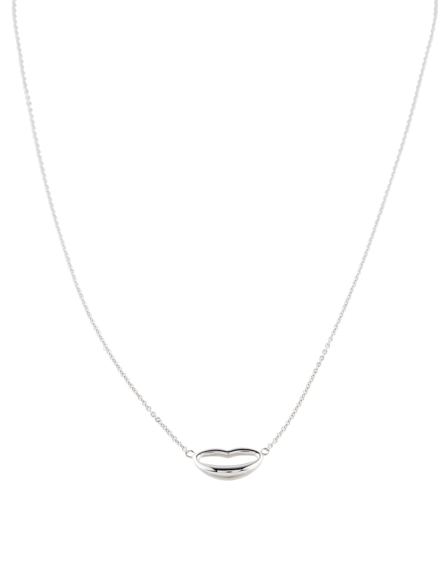 Necklace 14K Lip Pendant