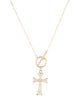 Necklace 14K Cross Toggle Pendant Necklace