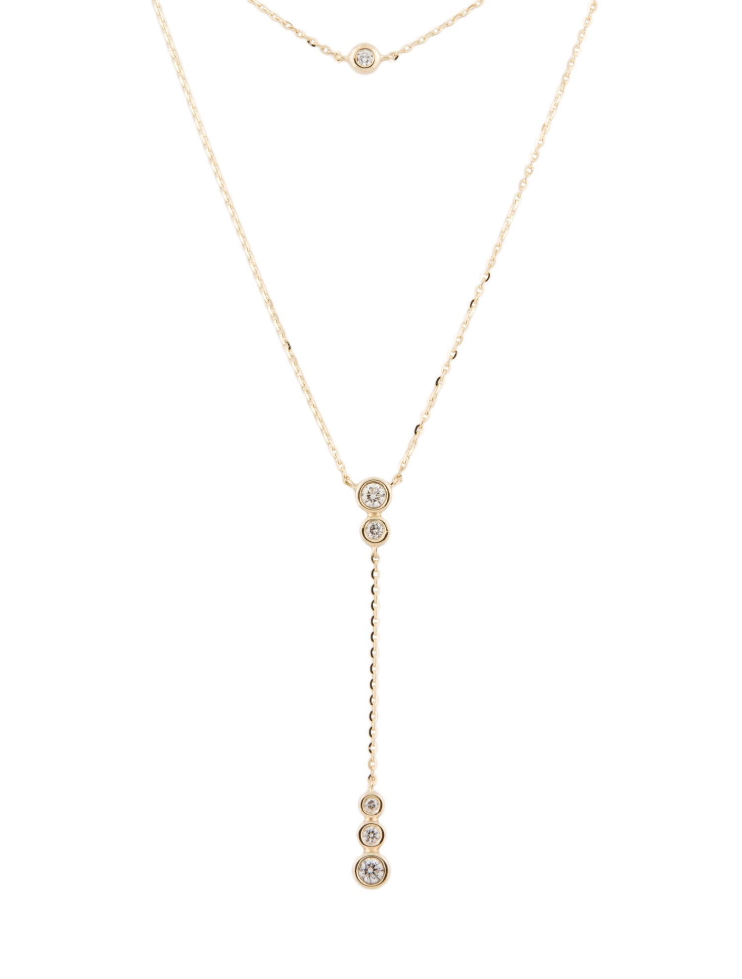 Necklace 14K Diamond Lavalier Necklace