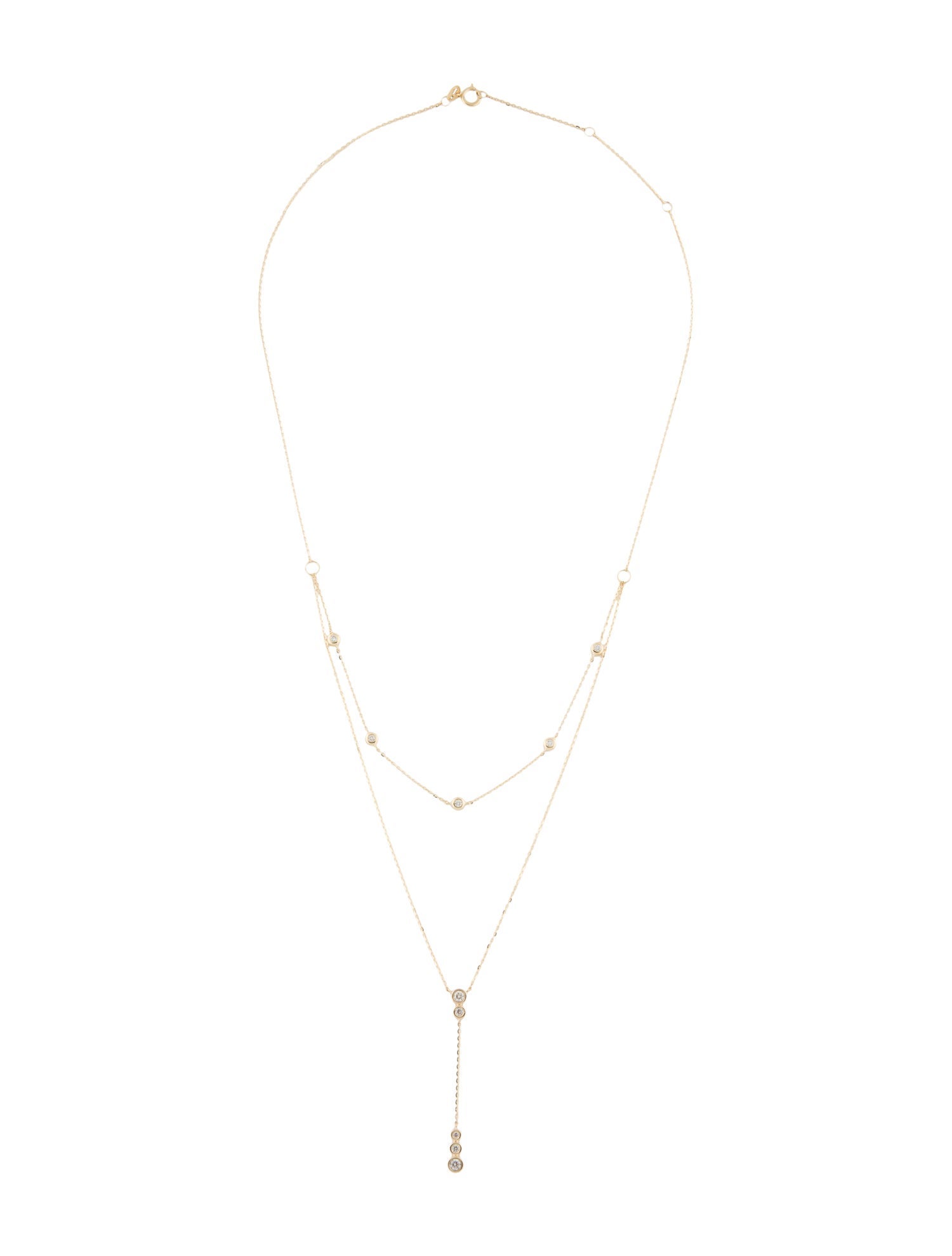 Necklace 14K Diamond Lavalier Necklace