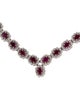 Necklace 14K Scalloped Ruby Collar