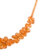 Necklace 14K Spessartine Garnet Bead Strand Necklace