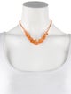 Necklace 14K Spessartine Garnet Bead Strand Necklace