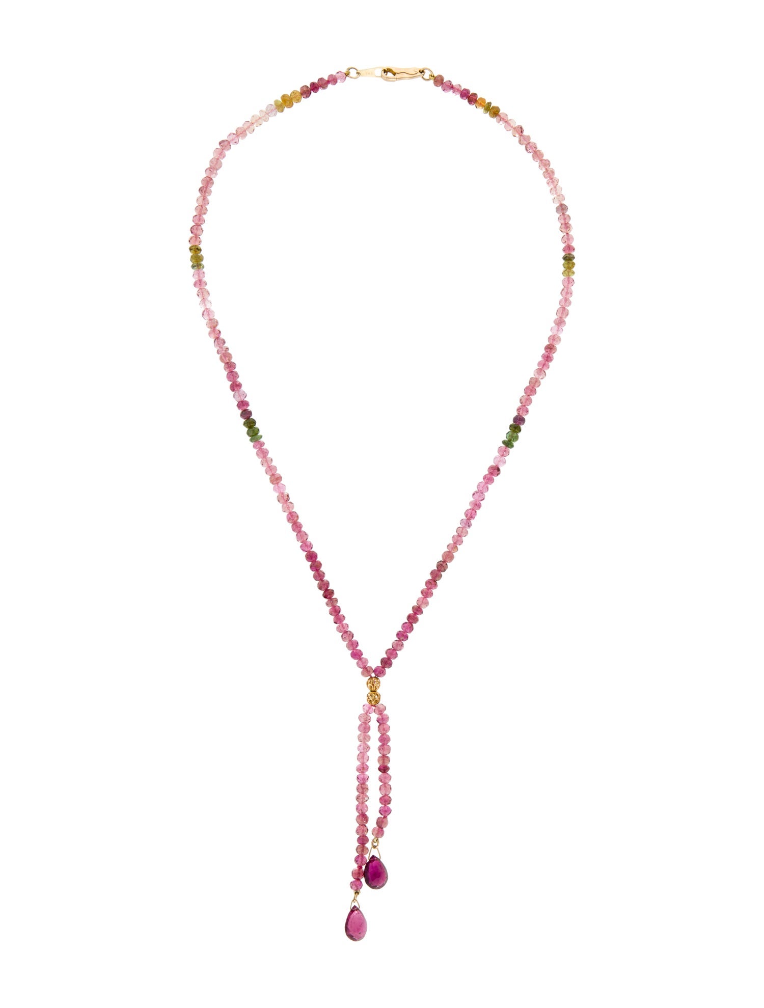 Necklace 14K Tourmaline Lavalier Necklace