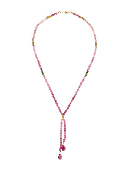 Necklace 14K Tourmaline Lavalier Necklace