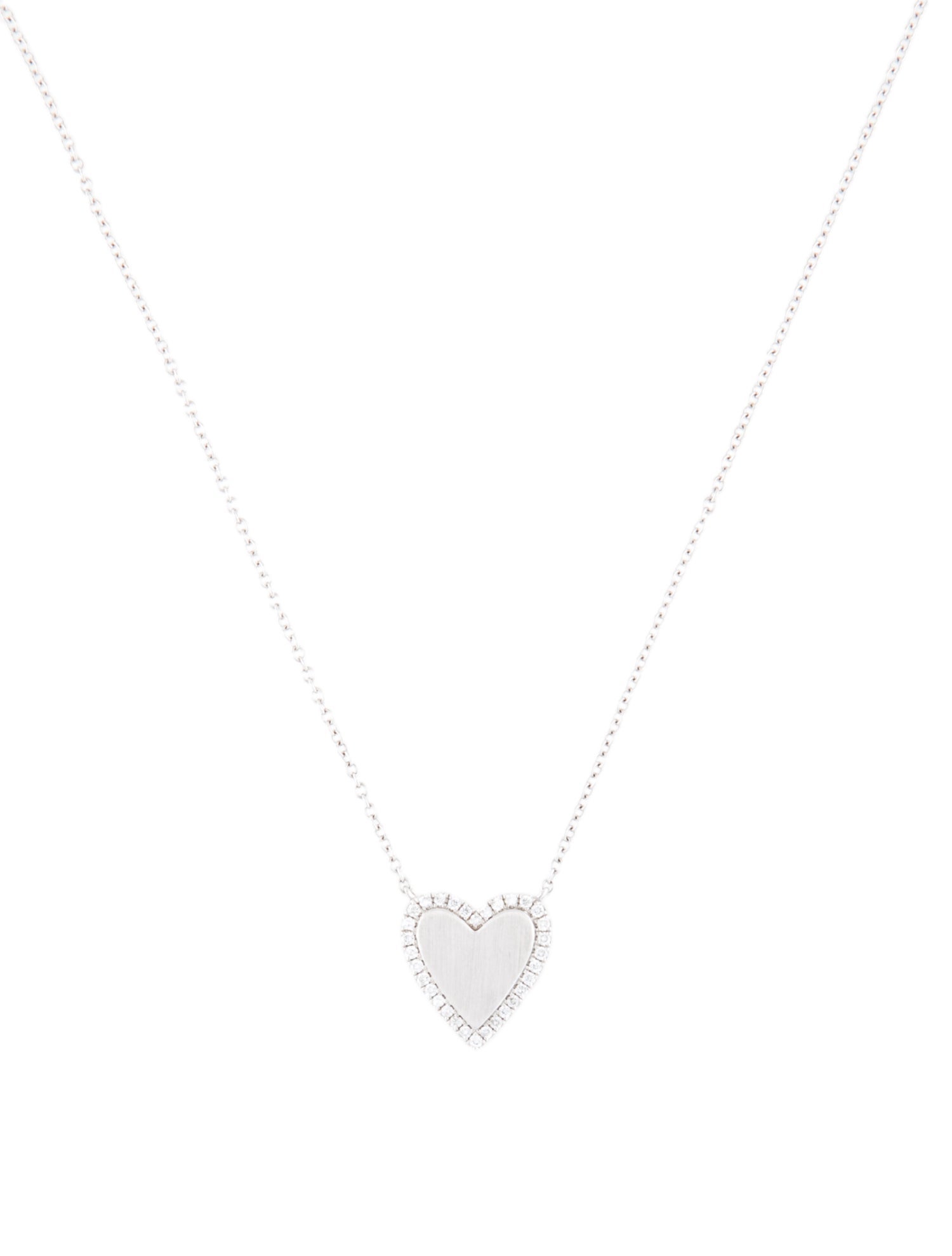 Necklace 18K Diamond Heart Pendant