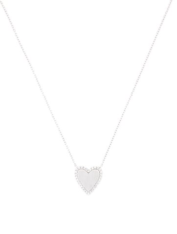 Necklace Pendant 18K Diamond Heart