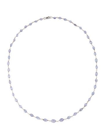Necklace Bead Strand 14K Tanzanite Wire Wrapped