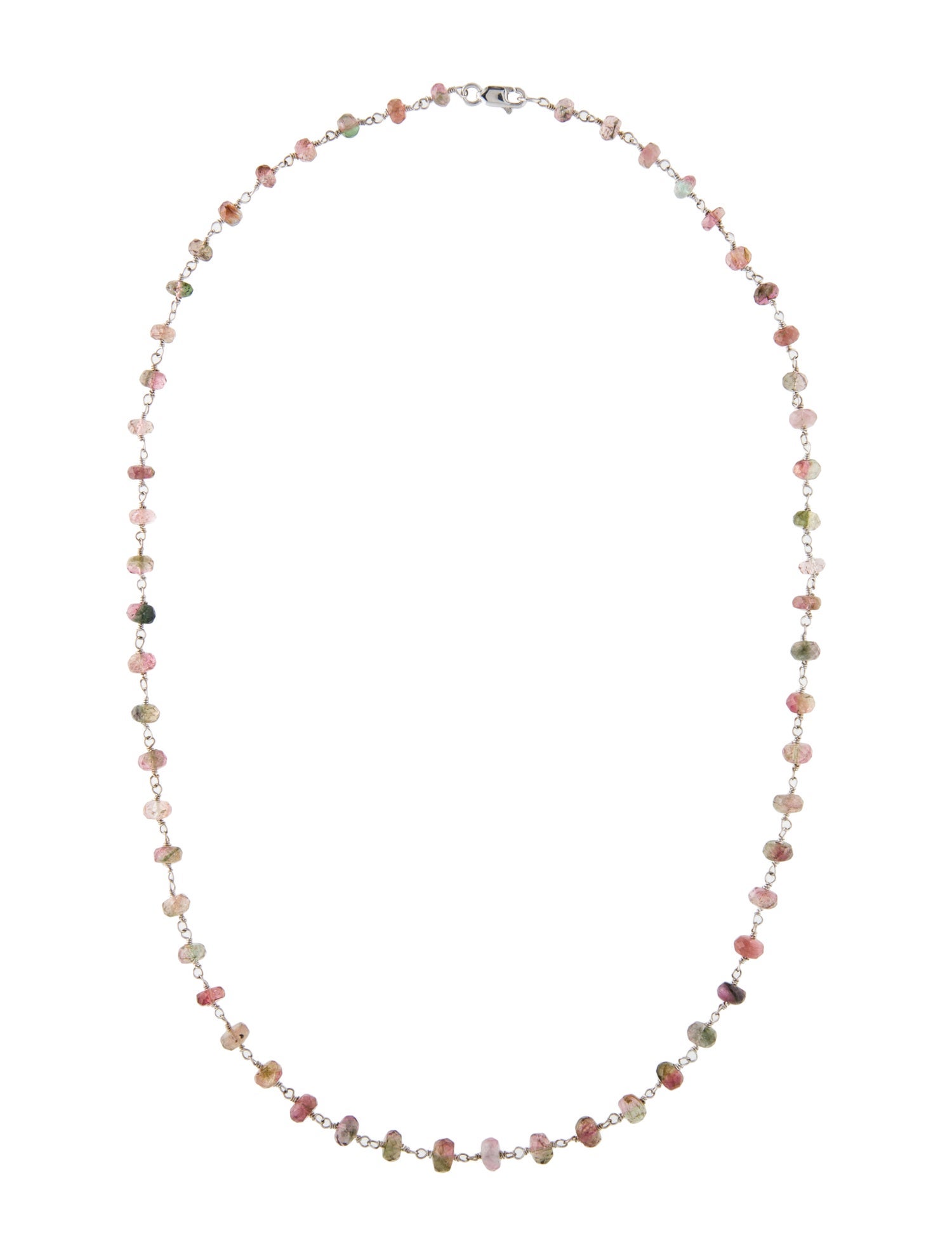 Necklace 14K Tourmaline Wire Wrapped