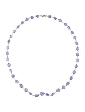 Necklace Bead Strand 14K Tanzanite Wire Wrapped
