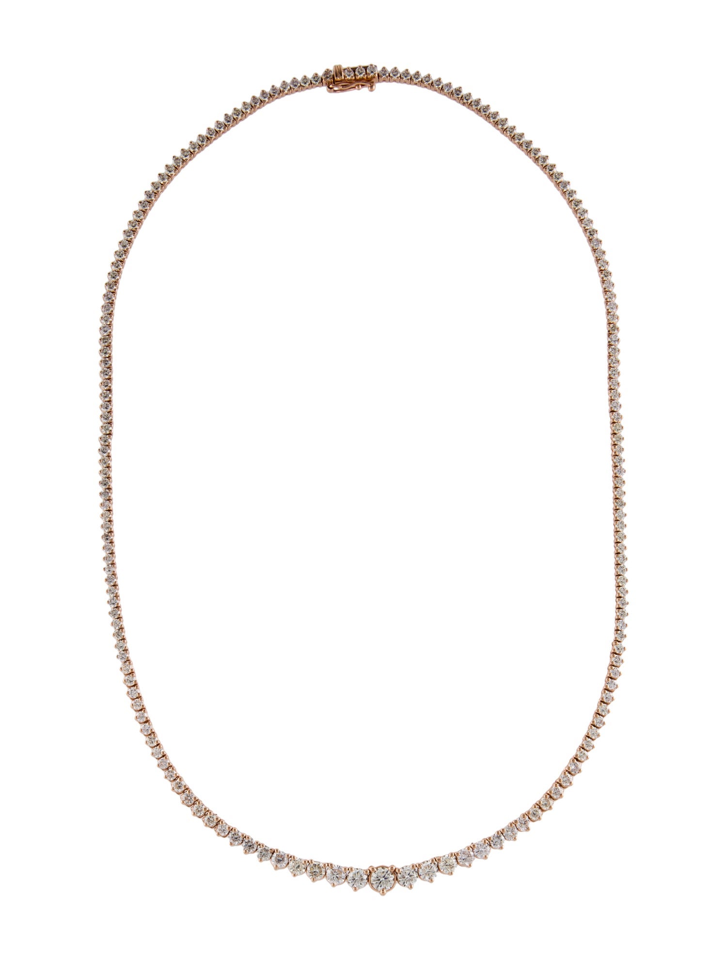 Necklace 14K 9.09ctw Diamond Graduated Collar Necklace