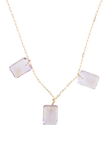 Necklace Station 14K Amethine Chain