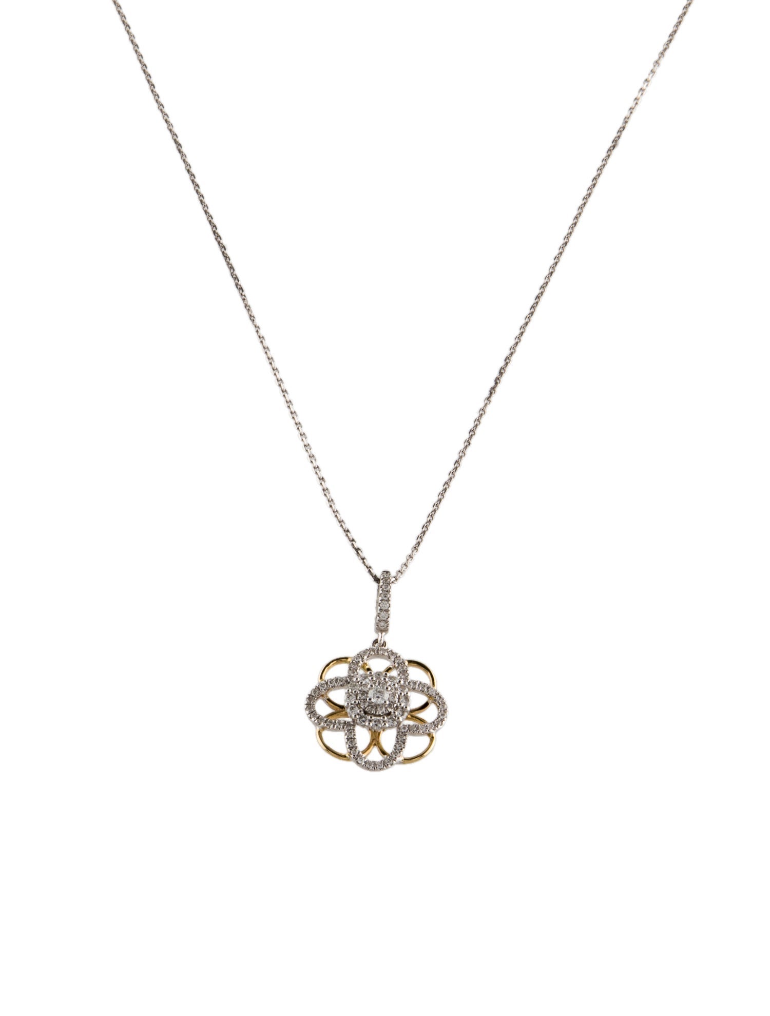 Necklace 14K Diamond Pendant Necklace
