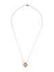 Necklace 14K Diamond Circle Floating Diamond