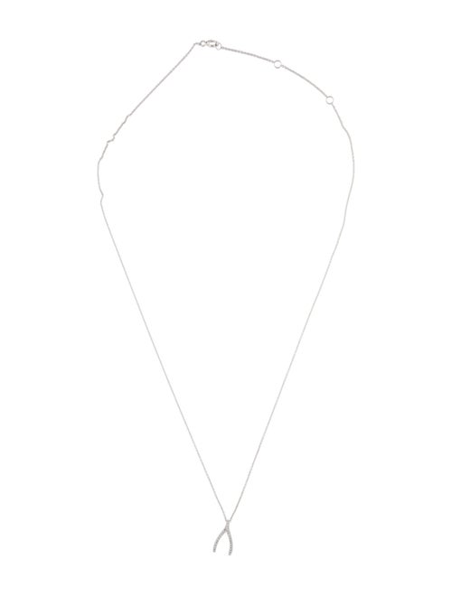 Necklace 14K Diamond Wishbone Pendant