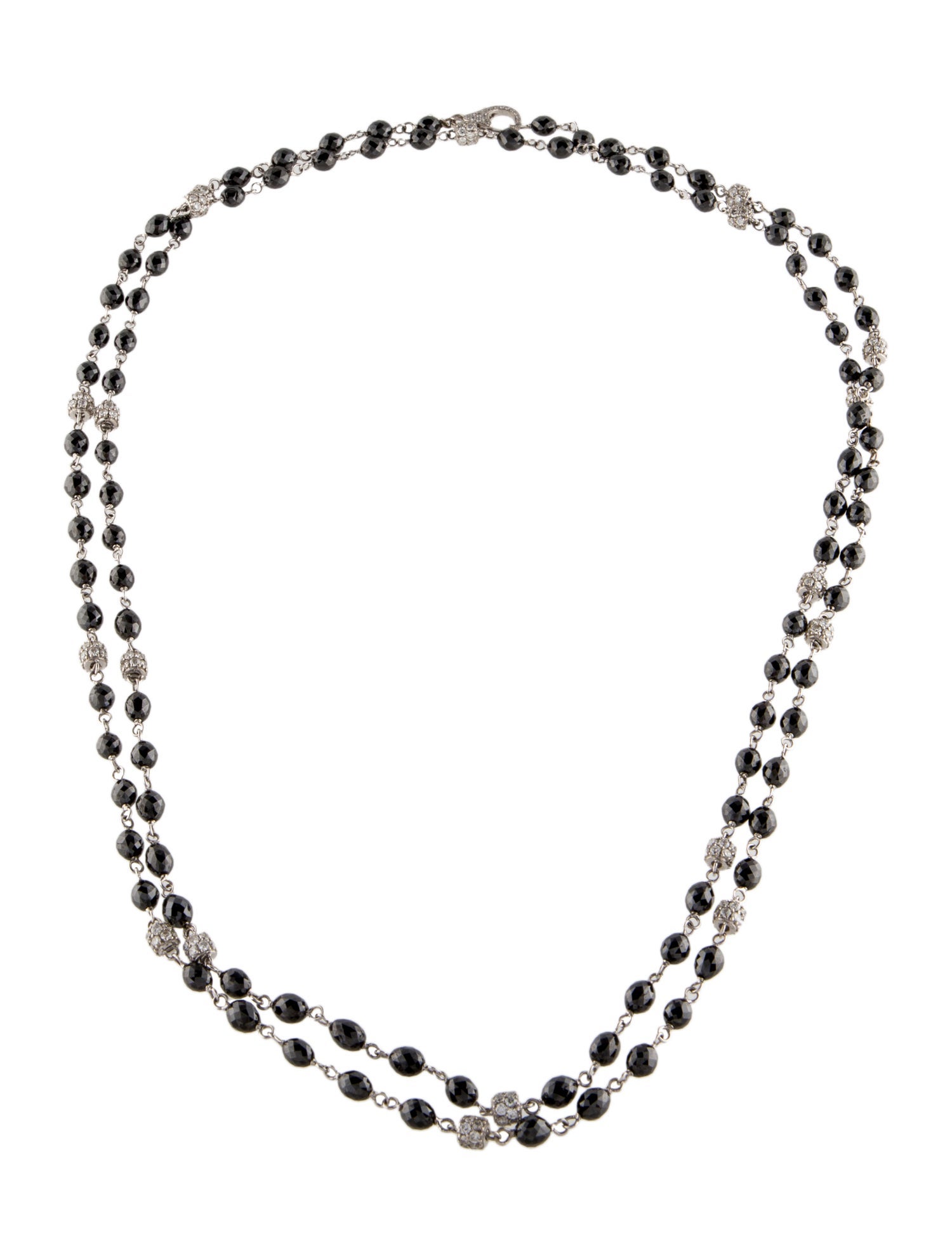 Necklace 18K 4.08ctw Diamond Station Necklace