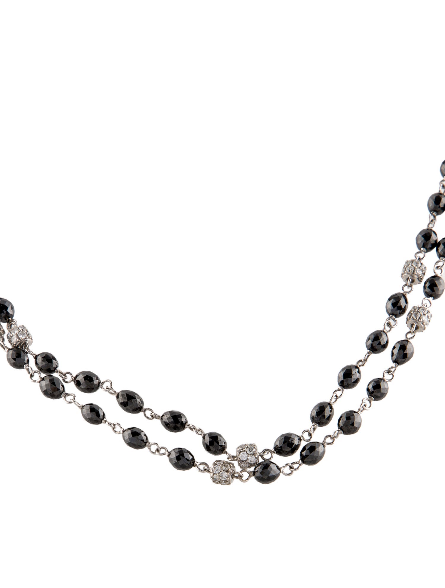 Necklace 18K 4.08ctw Diamond Station Necklace