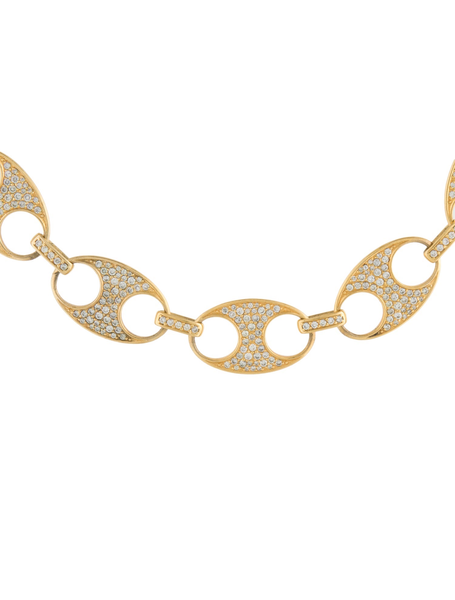 Necklace 14K Diamond Mariner Link Necklace