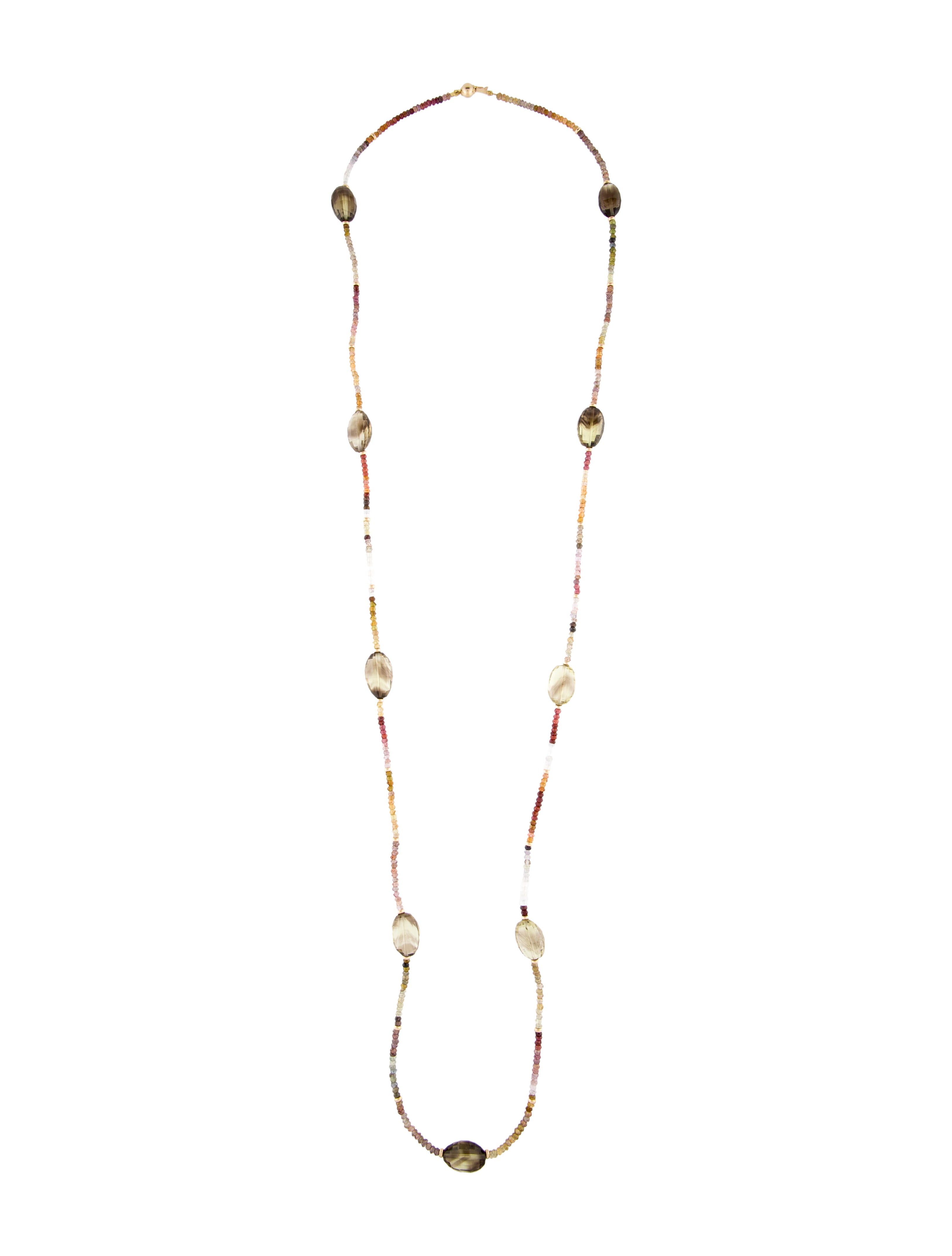 Necklace 14K Multistone Station Necklace