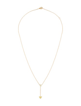 Necklace 18K 1.32ctw Diamond Lavalier Necklace