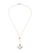 Necklace 14K Diamond Dove Lavalier Necklace