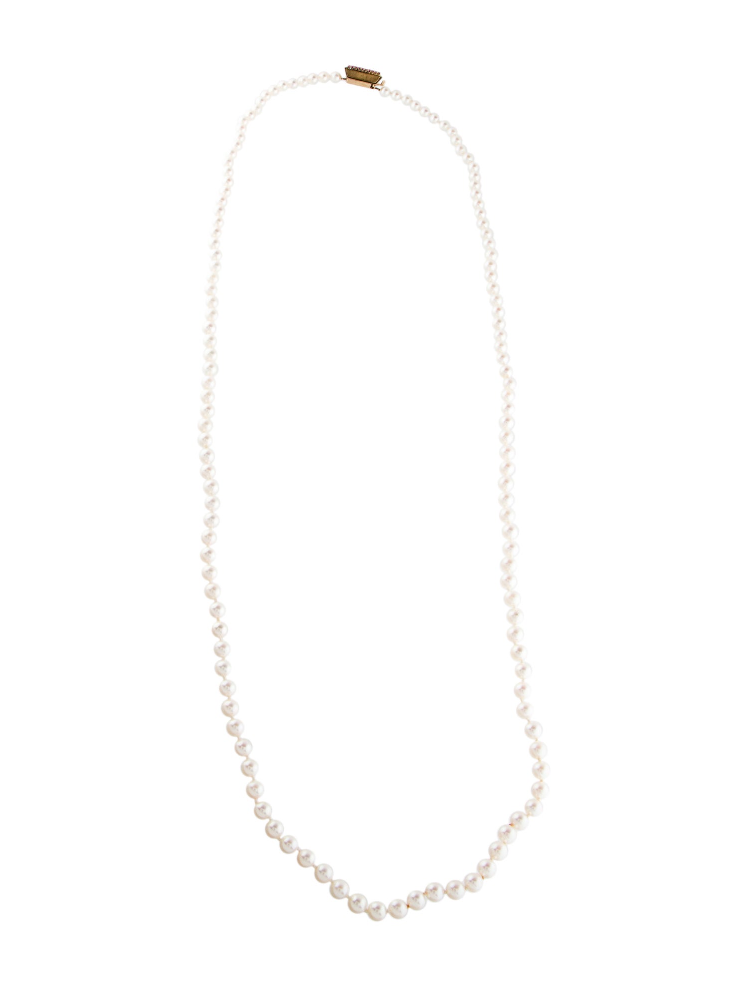 Necklace 14K Pearl & Ruby Bead Strand Necklace