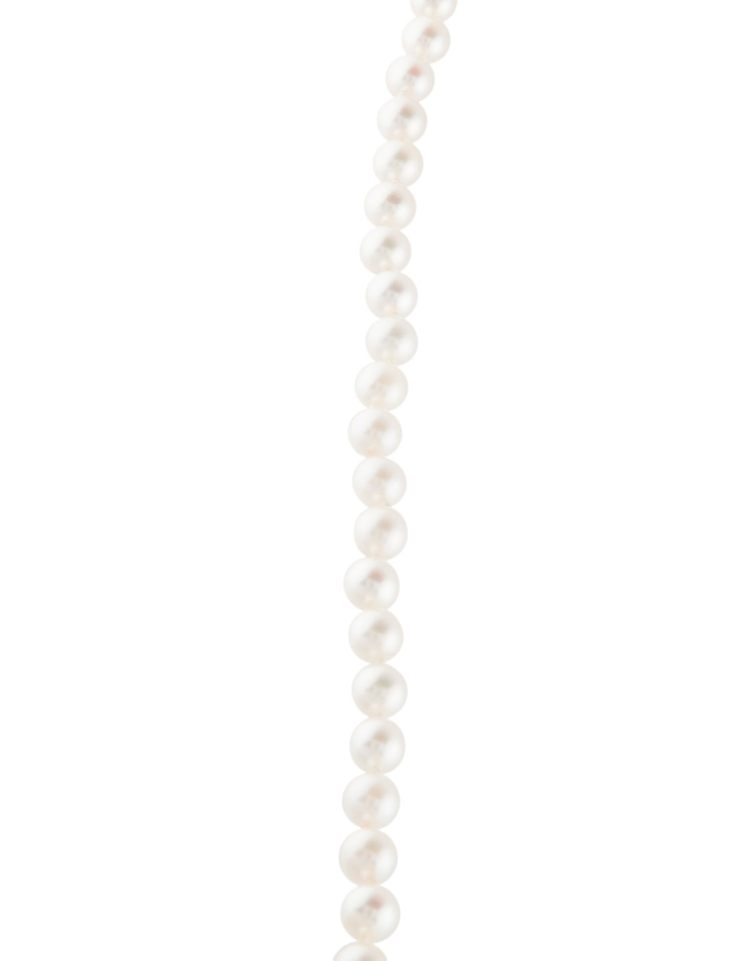 Necklace 14K Pearl & Ruby Bead Strand Necklace