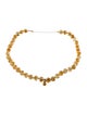 Necklace 14K Citrine & Diamond Beaded Necklace