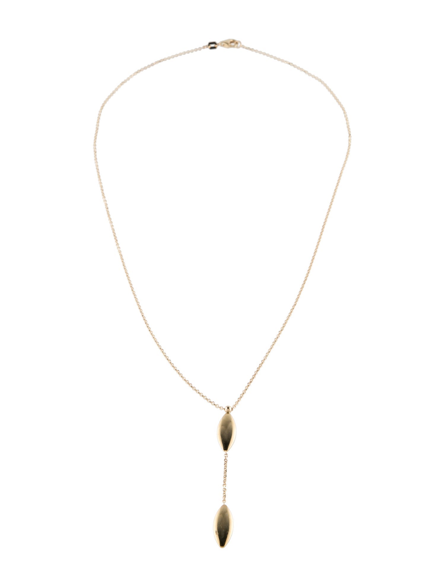 Necklace 14K Marquise Lavalier