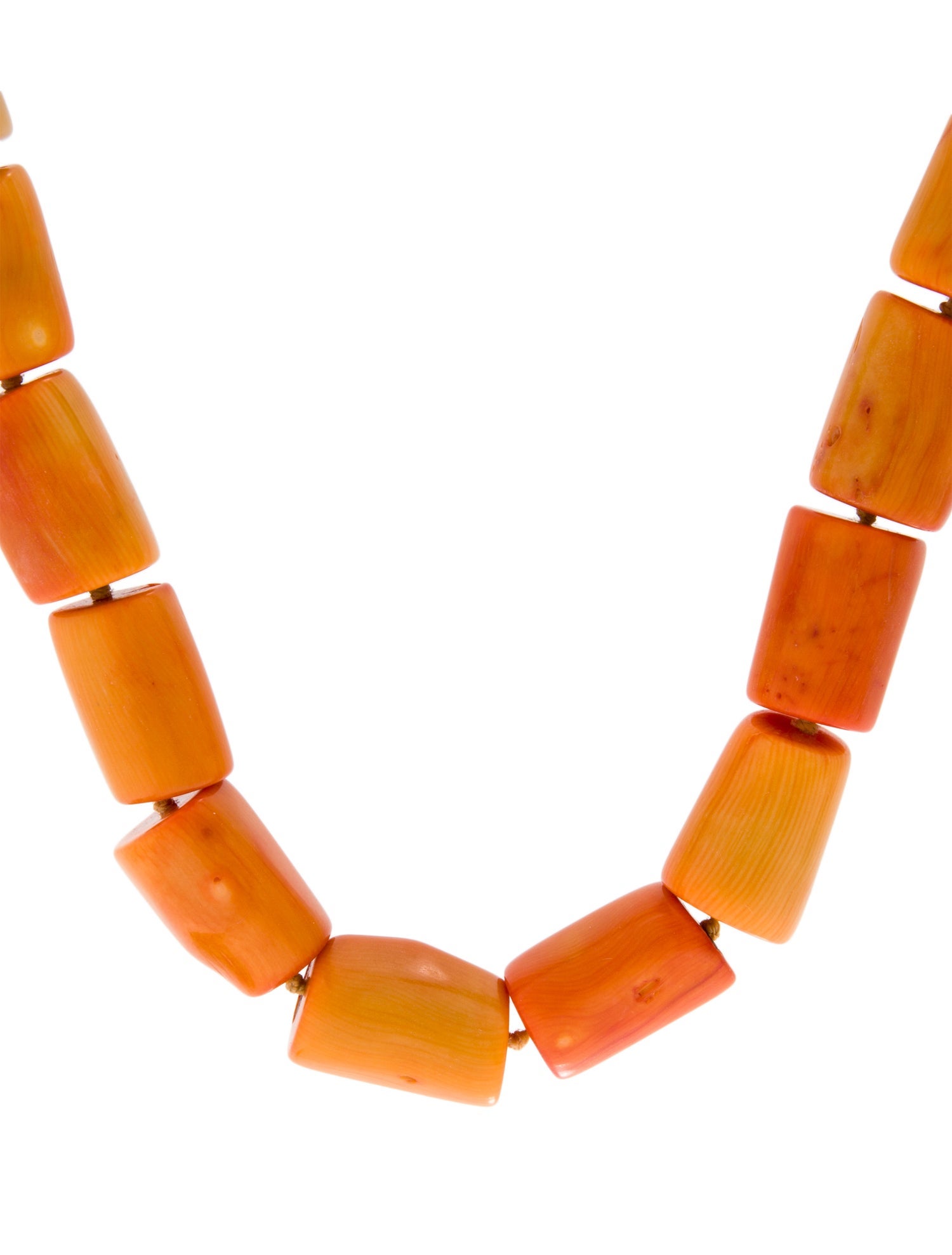Necklace 14K Coral Beaded Necklace