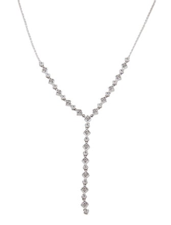 Necklace 14K 1.17ctw Diamond Lavalier Necklace