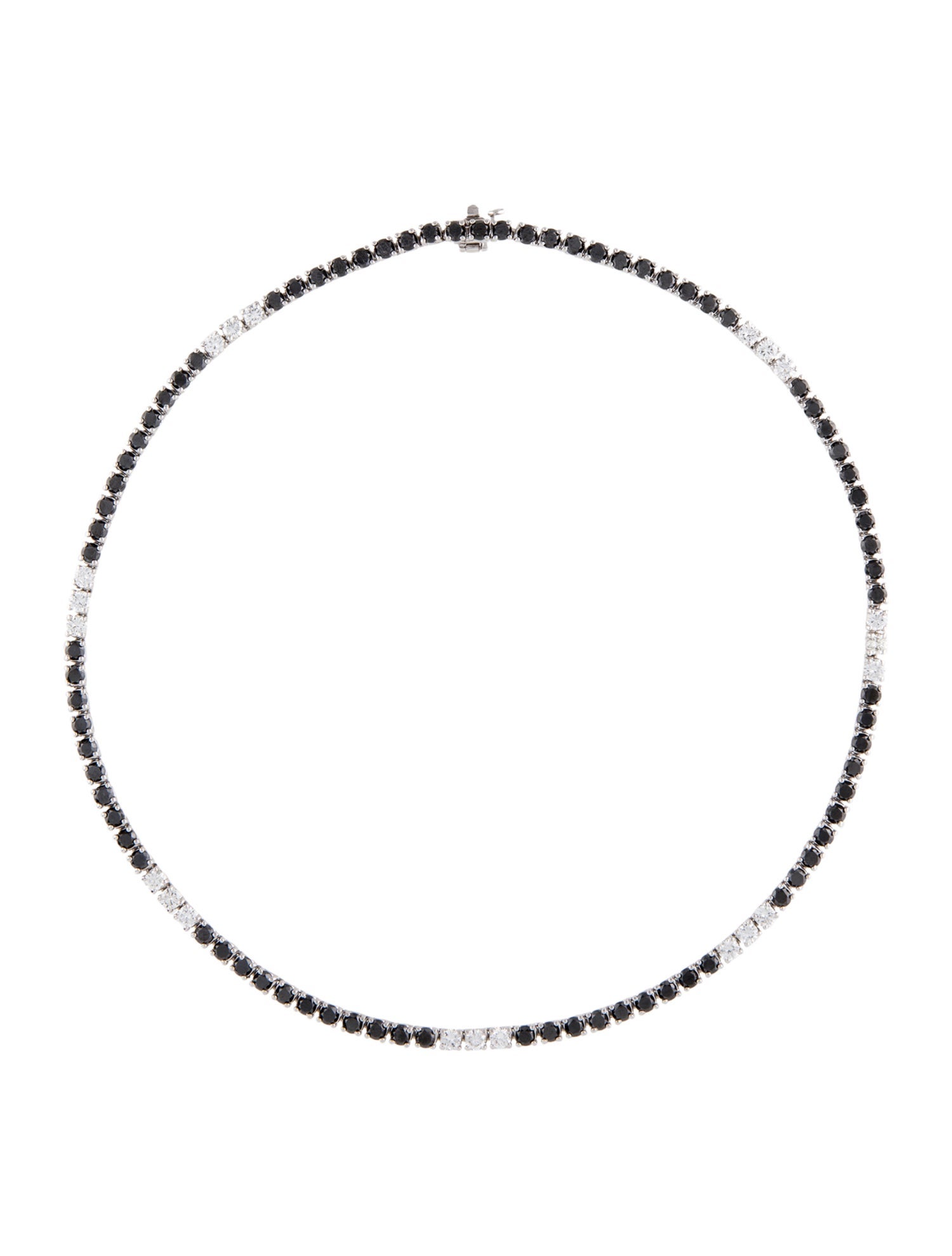 Necklace 18K 13.55ctw Diamond Tennis Necklace