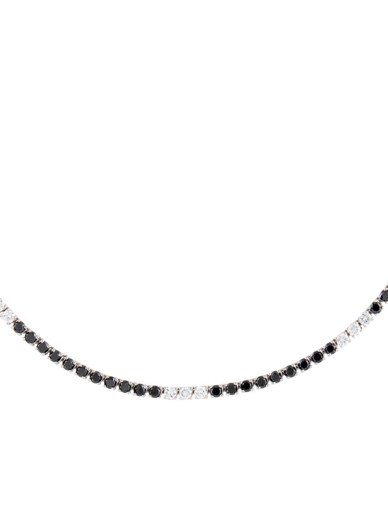 Necklace 18K 13.55ctw Diamond Tennis Necklace
