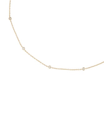 Necklace 14K Diamond Station Necklace