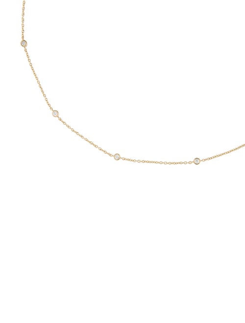 Necklace 14K Diamond Station Necklace
