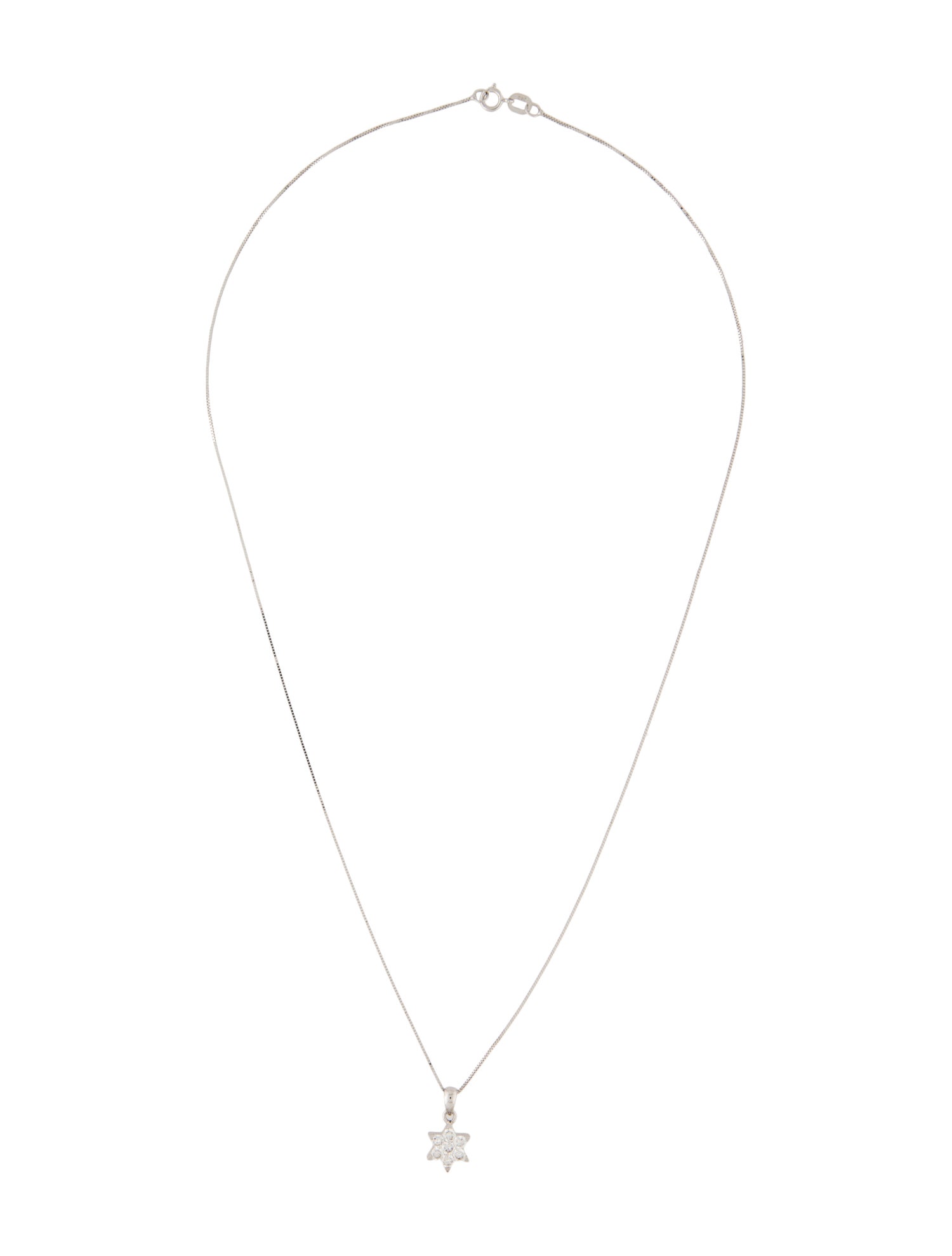 Necklace Diamond Star Pendant Necklace