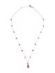 Necklace 14K Tourmaline Beaded Pendant Necklace