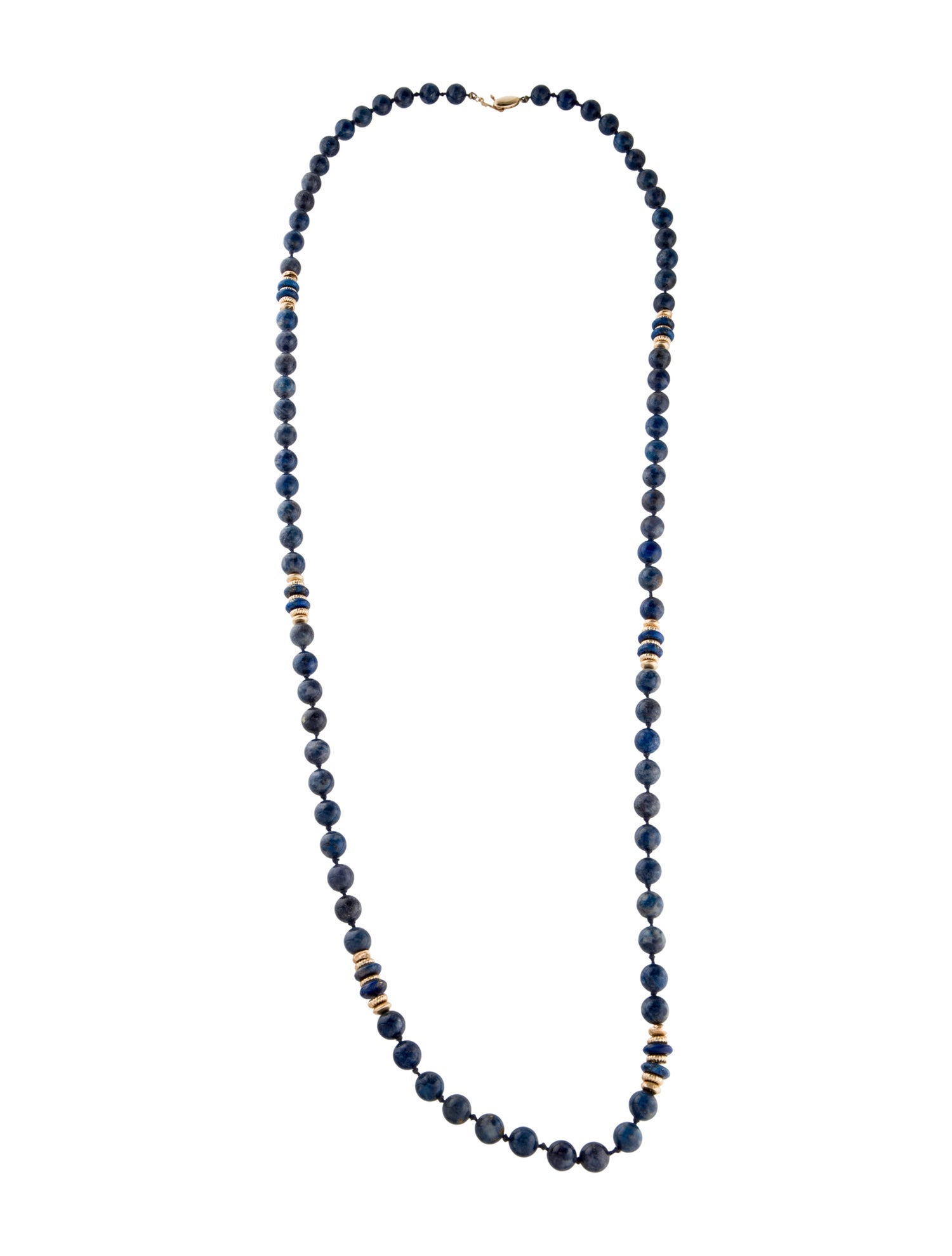 Necklace 14K Lapis Lazuli Bead Necklace